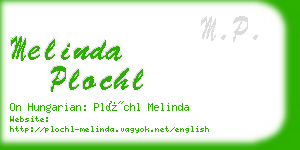 melinda plochl business card